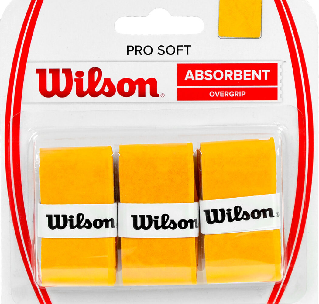 Owijka Wilson Pro Soft Absorbent Overgrip żółta 3szt WRZ4040GO
