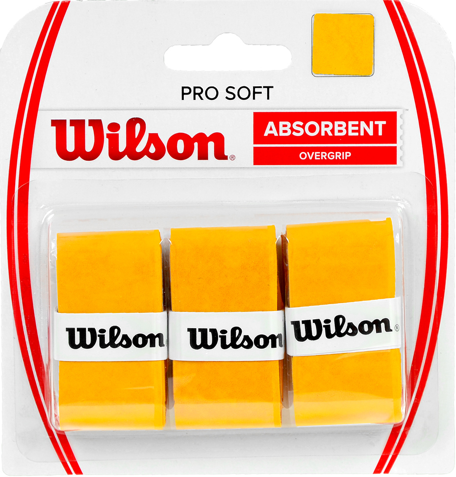 Owijka Wilson Pro Soft Absorbent Overgrip żółta 3szt WRZ4040GO