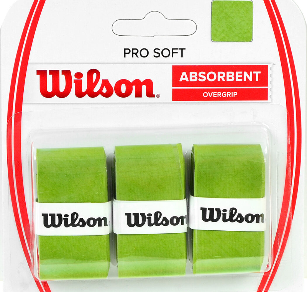 Owijka Wilson Pro Soft Absorbent Overgrip zielona 3szt WRZ4040LI
