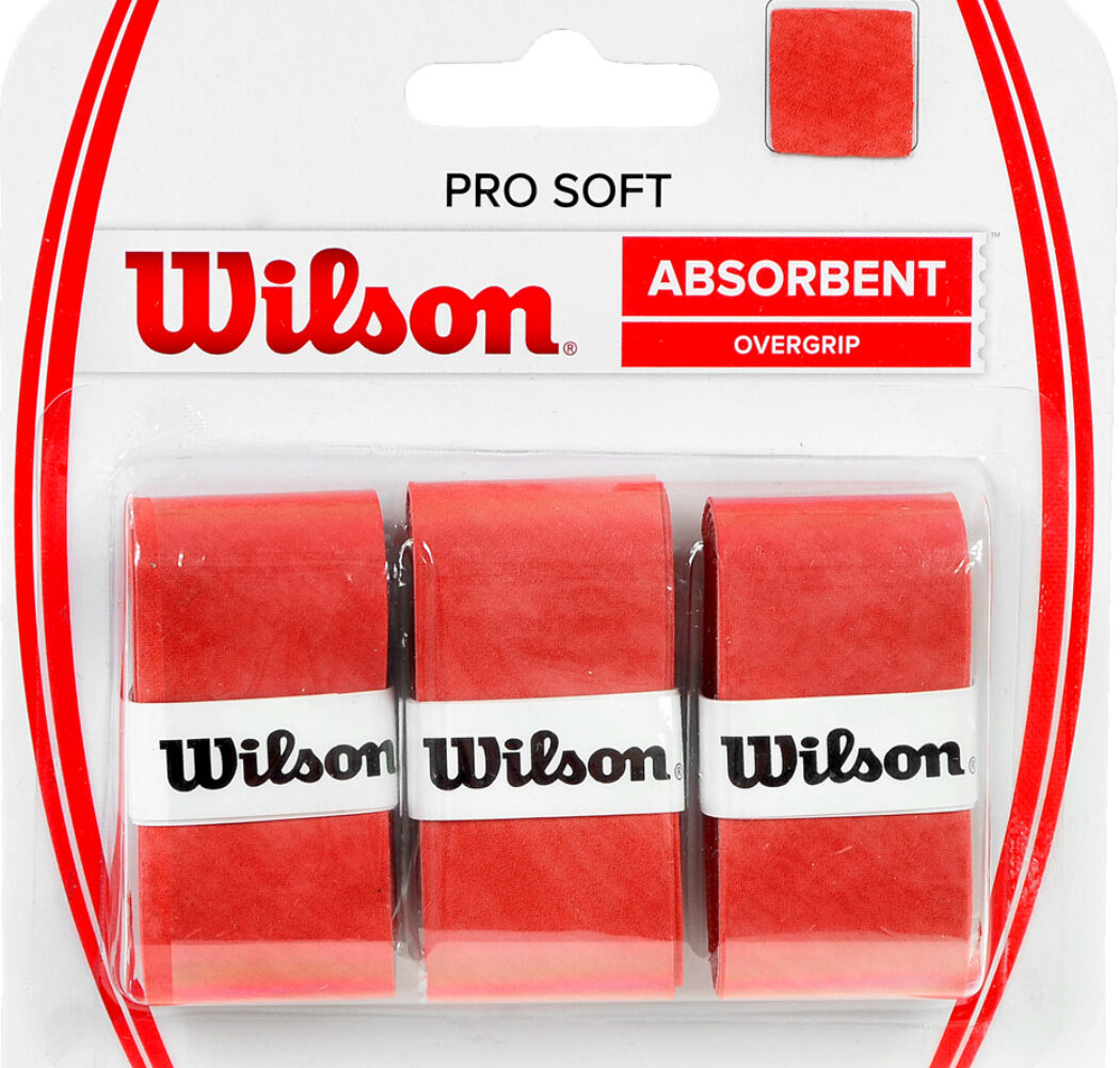 Owijka Wilson Pro Soft Absorbent Overgrip czerwona 3szt WRZ4040OR