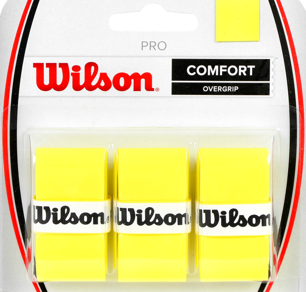 Owijka Wilson Pro Comfort Overgrip żółta 3szt WRZ4014YE