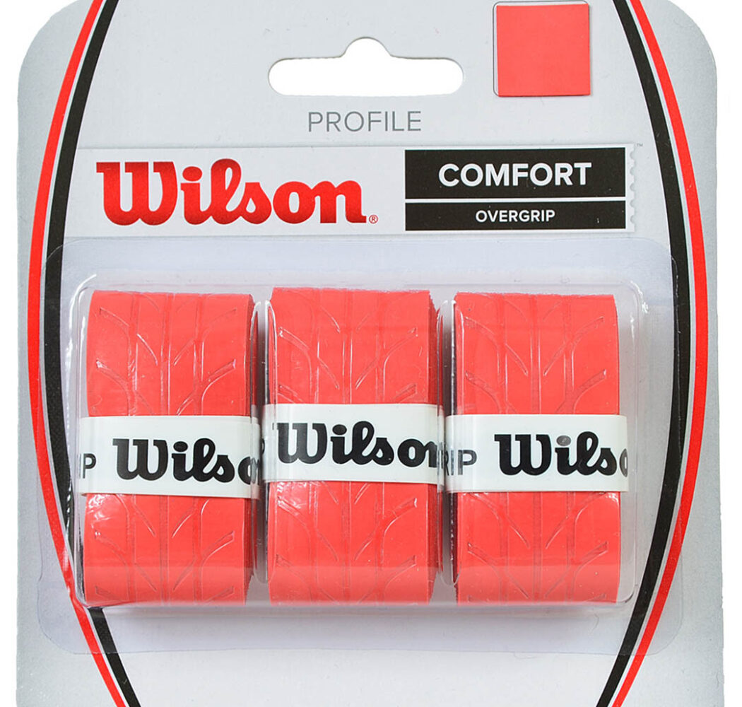 Owijka Wilson Profile Over Grip czerwona 3szt WRZ4025RD