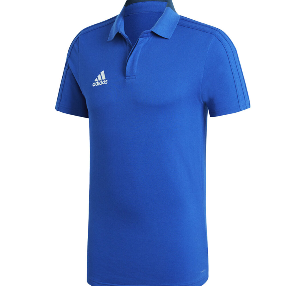 Koszulka męska adidas Condivo 18 Cotton Polo niebieska CF4375