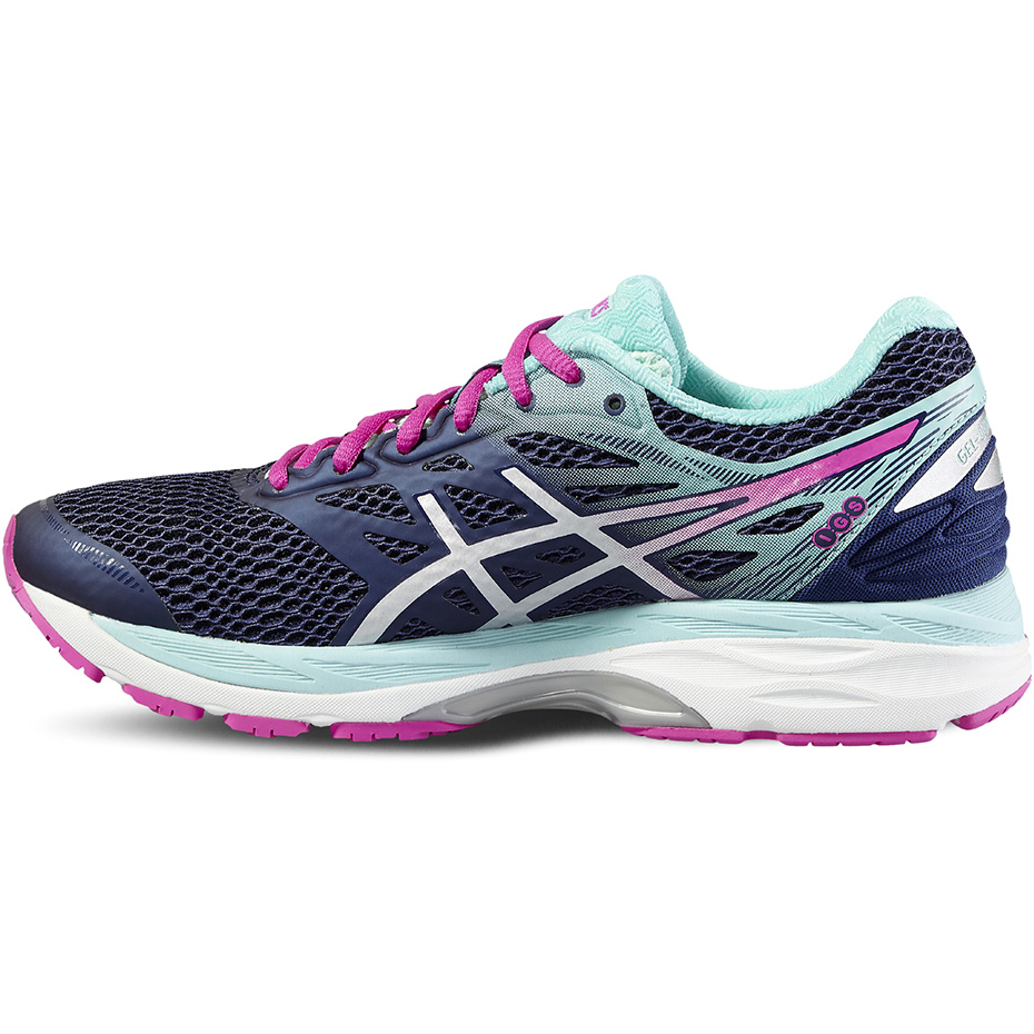 Buty damskie do biegania Asics Gel-Cumulus 18 2A granatowe T6D6N 4993 - obrazek 2