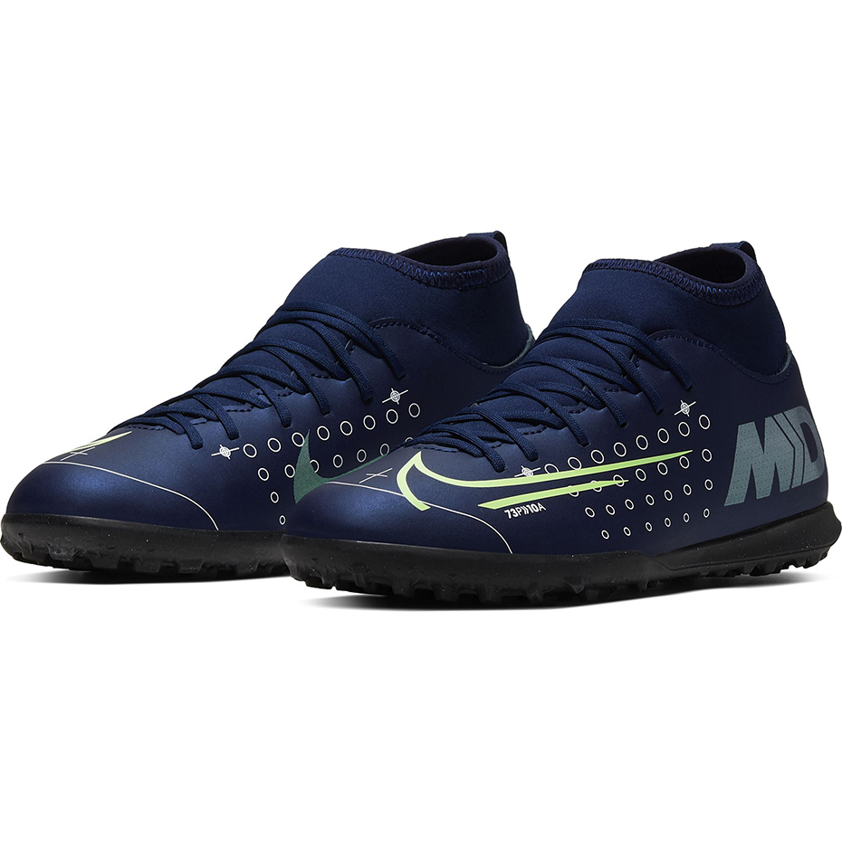 Buty piłkarskie Nike Mercurial Superfly 7 Club MDS TF JUNIOR BQ5416 401 - obrazek 4