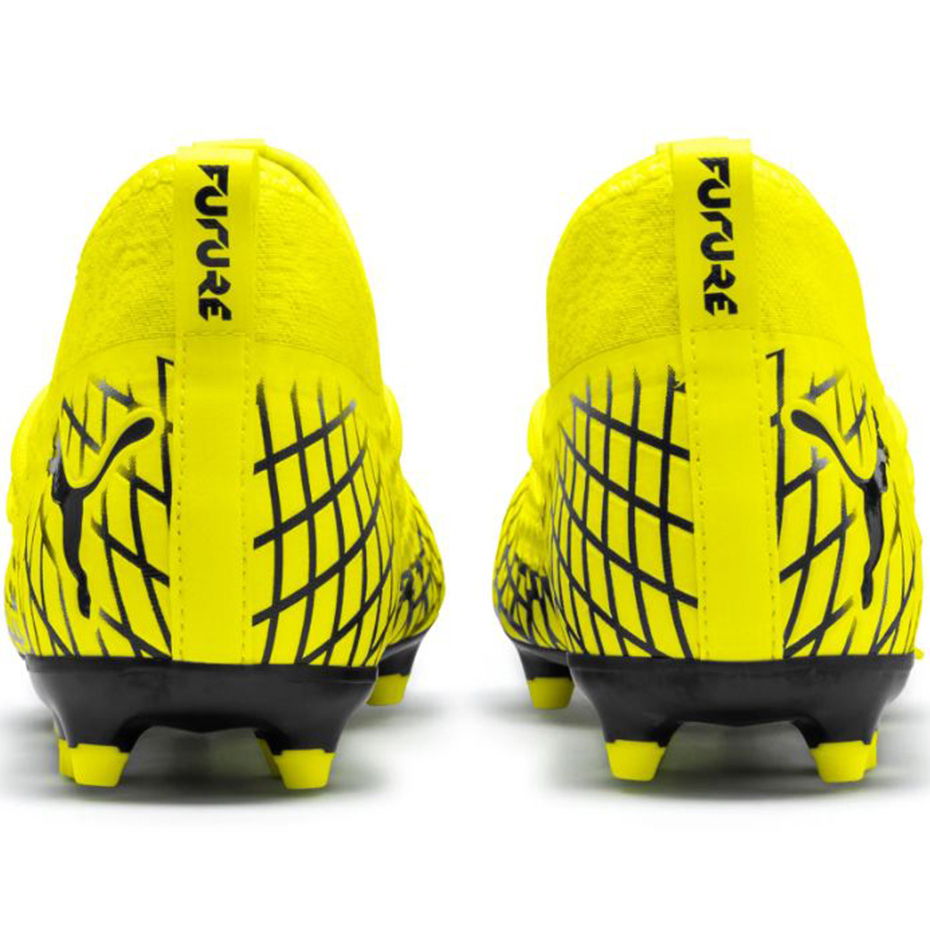 Buty piłkarskie Puma Future 4.3 Netfit FG AG żółto-czarne 105612 03 - obrazek 5