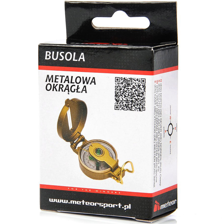 Busola metalowa okrągła Meteor złota 8191/71001 - obrazek 6