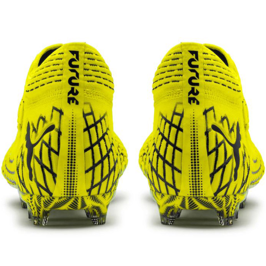 Buty piłkarskie Puma Future 4.1 Netfit FG AG żółto-czarne 105579 03 - obrazek 6