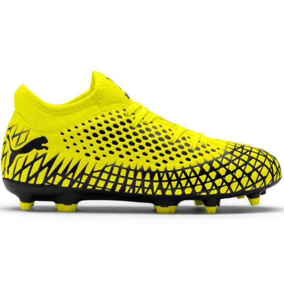 Buty piłkarskie Puma Future 4.4 FG AG JUNIOR żółto-czarne 105696 03