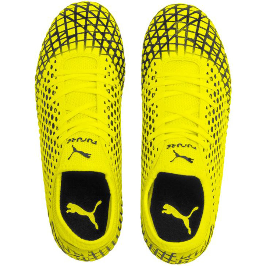 Buty piłkarskie Puma Future 4.4 FG AG JUNIOR żółto-czarne 105696 03 - obrazek 2