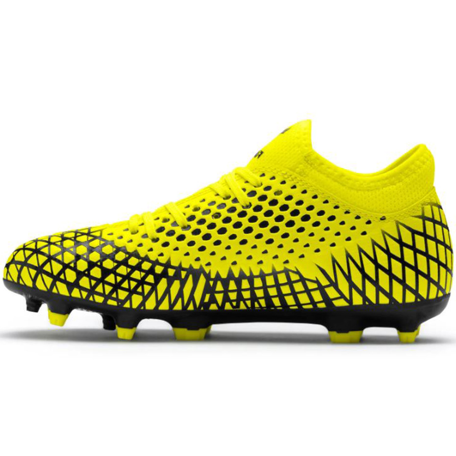 Buty piłkarskie Puma Future 4.4 FG AG JUNIOR żółto-czarne 105696 03 - obrazek 3