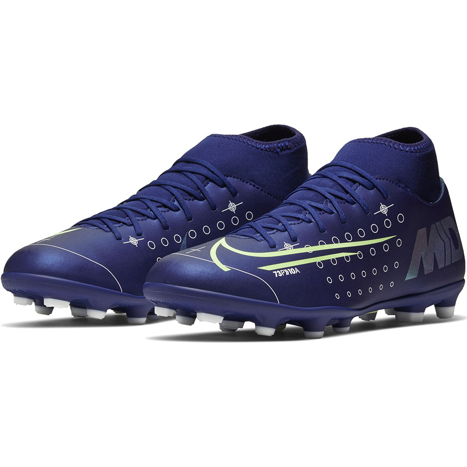 Buty piłkarskie Nike Mercurial Superfly 7 Club MDS FG/MG JUNIOR BQ5418 401 - obrazek 4