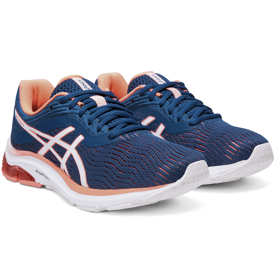 Buty damskie do biegania Asics Gel-Pulse granatowo-brzoskwiniowe 1012A467 401 - obrazek 4