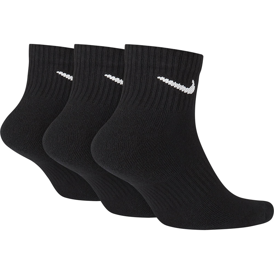 Skarpety Nike Everyday Cushioned Ankle 3 pary czarne SX7667 010 - obrazek 2