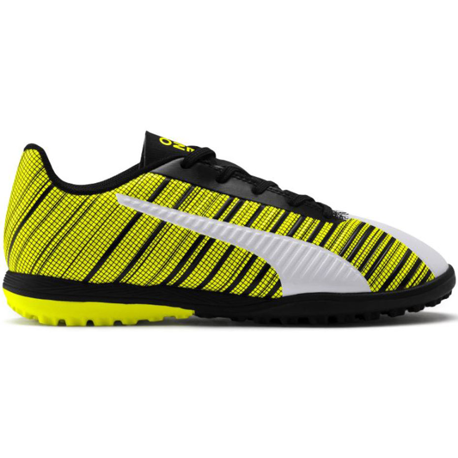 Buty piłkarskie Puma One 5.4 TT JUNIOR żółto-biało-czarne 105662 03