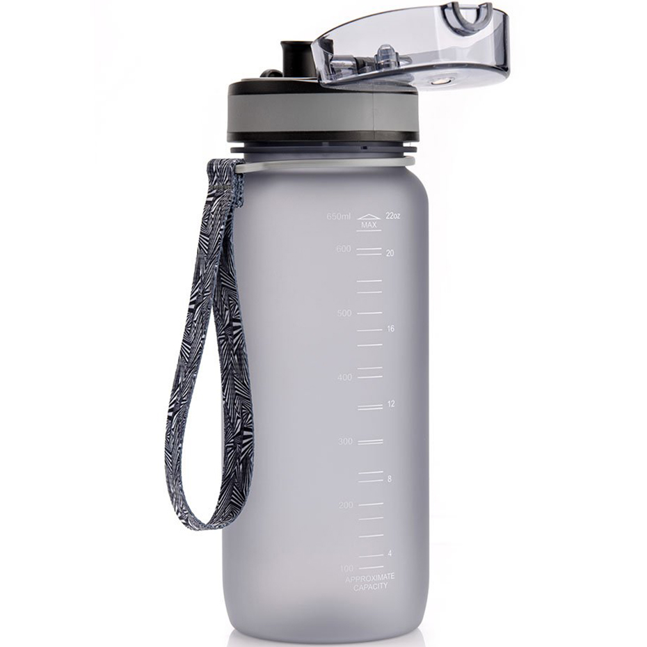 Bidon Meteor 650 ml szary 74576 - obrazek 2