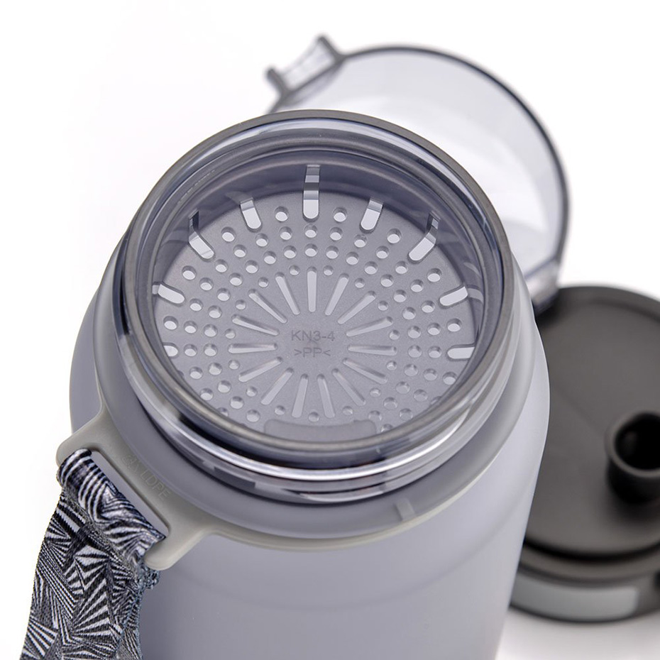 Bidon Meteor 650 ml szary 74576 - obrazek 5