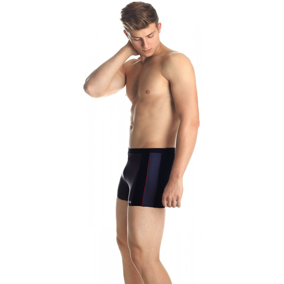 Spodenki kąpielowe męskie Aqua-Speed Jason szaro czarno czerwone 136 3213 - obrazek 4