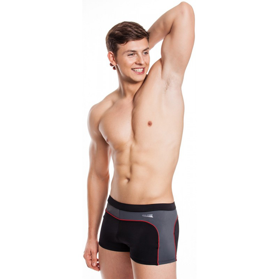 Spodenki kąpielowe męskie Aqua-Speed Grant czarno szare 13 410 - obrazek 4