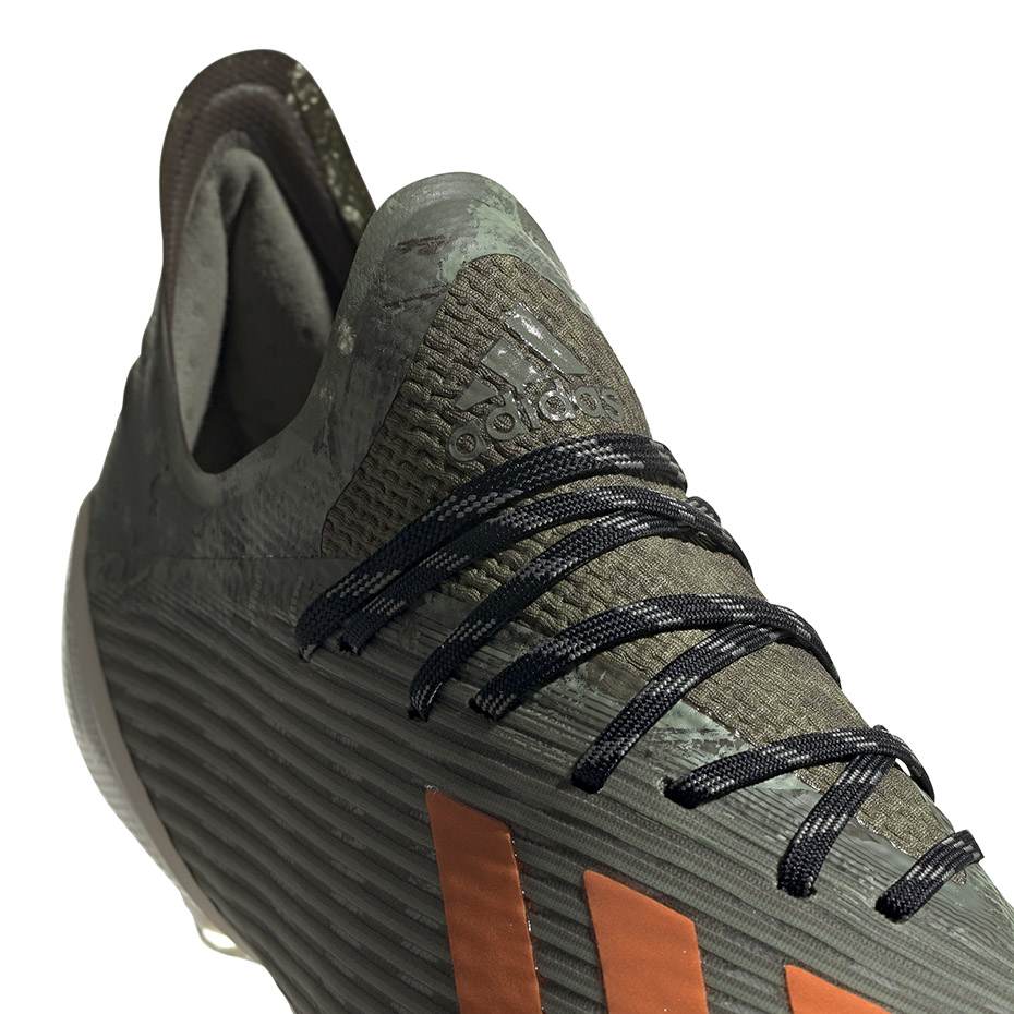 Buty piłkarskie adidas X 19.1 FG zielone EF8296 - obrazek 4