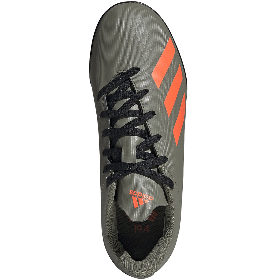 Buty piłkarskie adidas X 19.4 TF JR zielone EF8378 - obrazek 2
