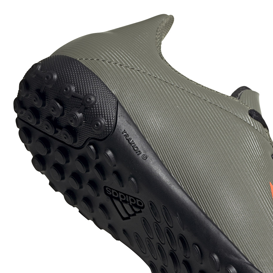 Buty piłkarskie adidas X 19.4 TF JR zielone EF8378 - obrazek 5