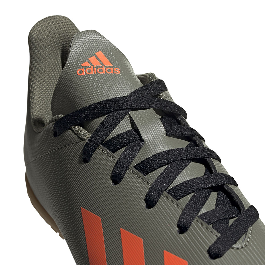 Buty piłkarskie adidas X 19.4 IN JUNIOR zielone EF8379 - obrazek 4