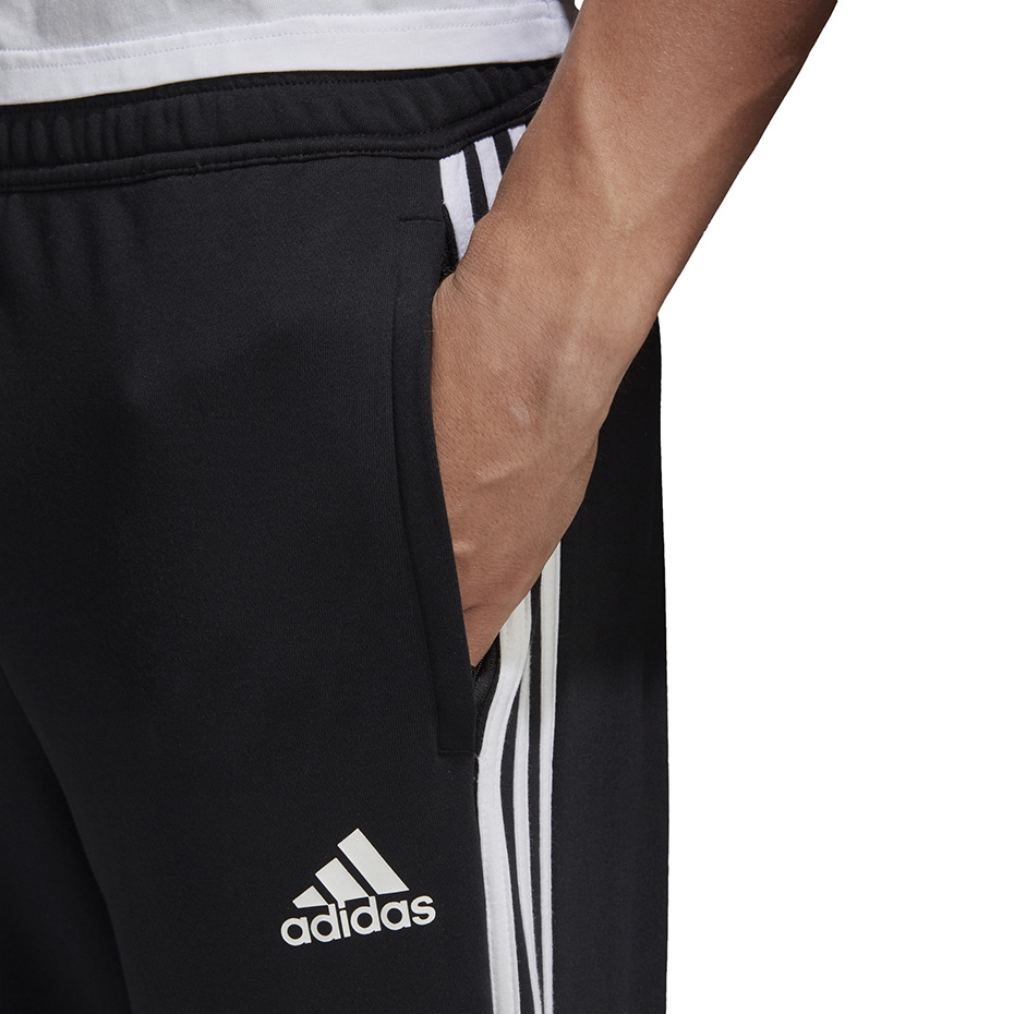 Spodnie dla dzieci adidas Tiro 19 French Terry czarne JR FN2337 - obrazek 4