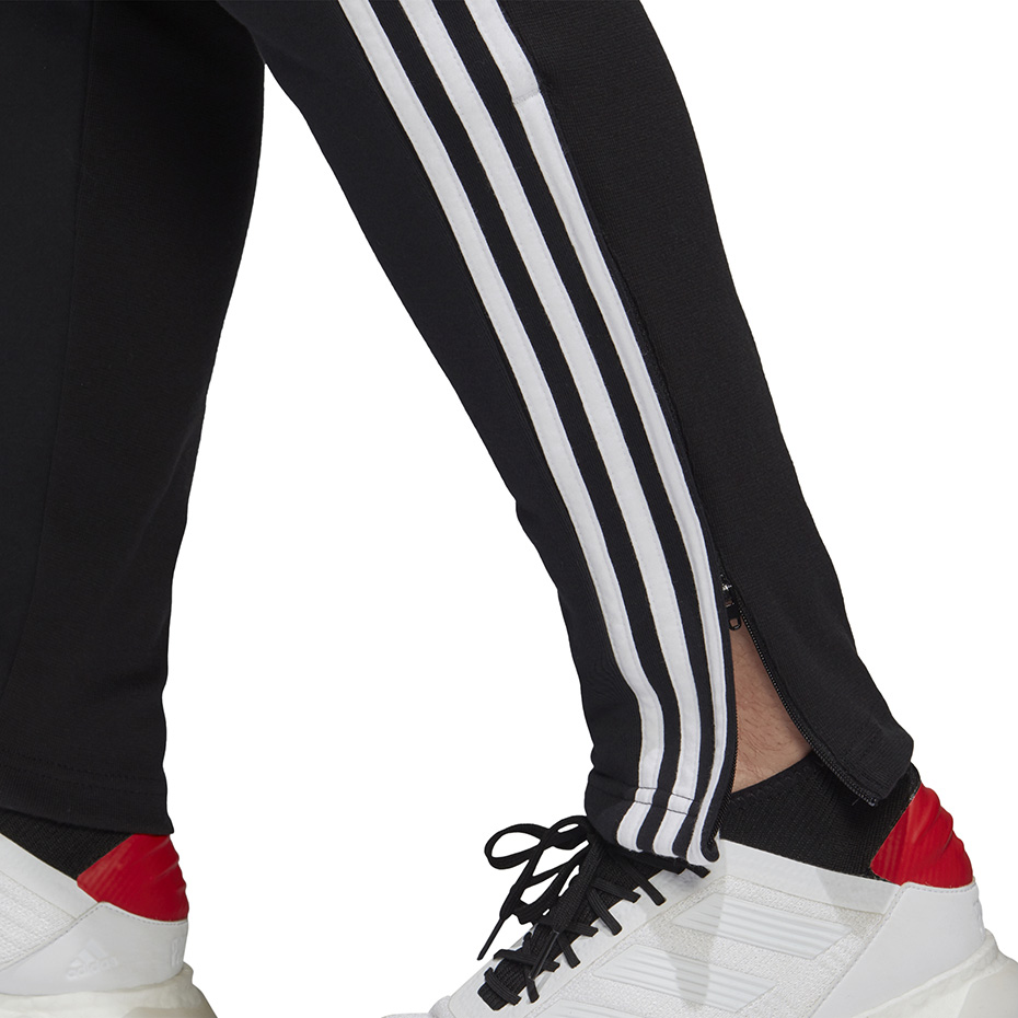 Spodnie dla dzieci adidas Tiro 19 French Terry czarne JR FN2337 - obrazek 5