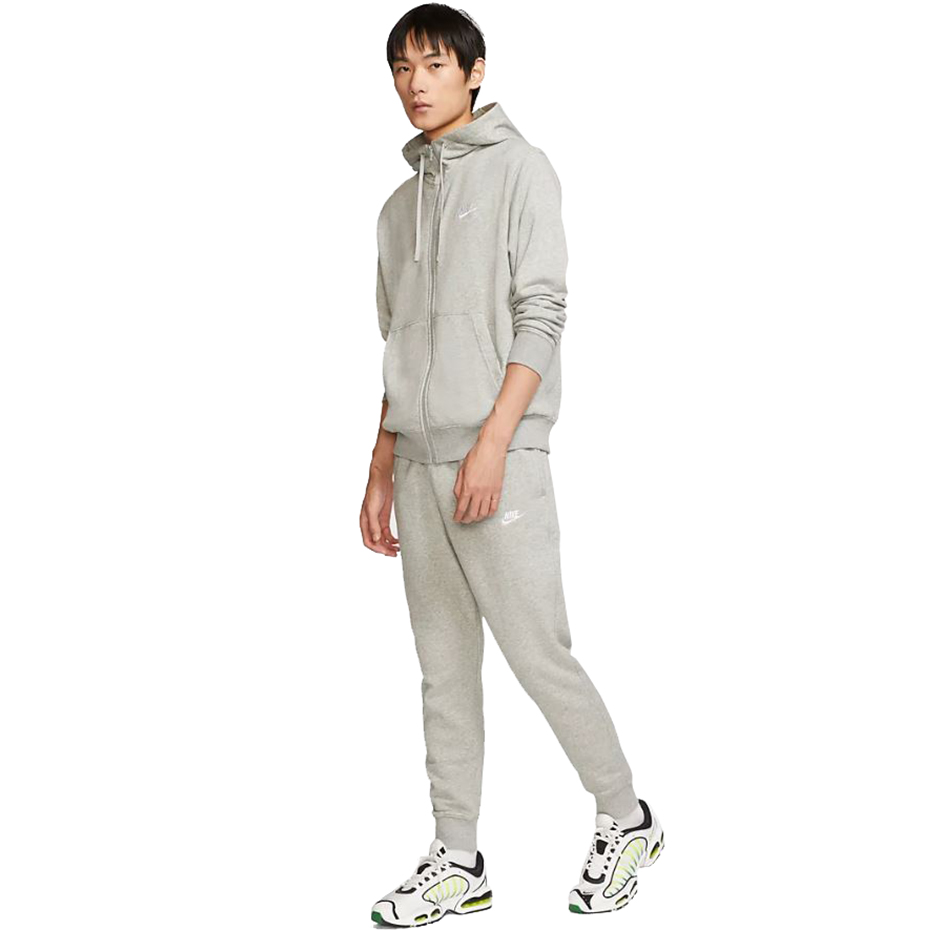 Spodnie męskie Nike NSW Club Jogger FT szare BV2679 063 - obrazek 3
