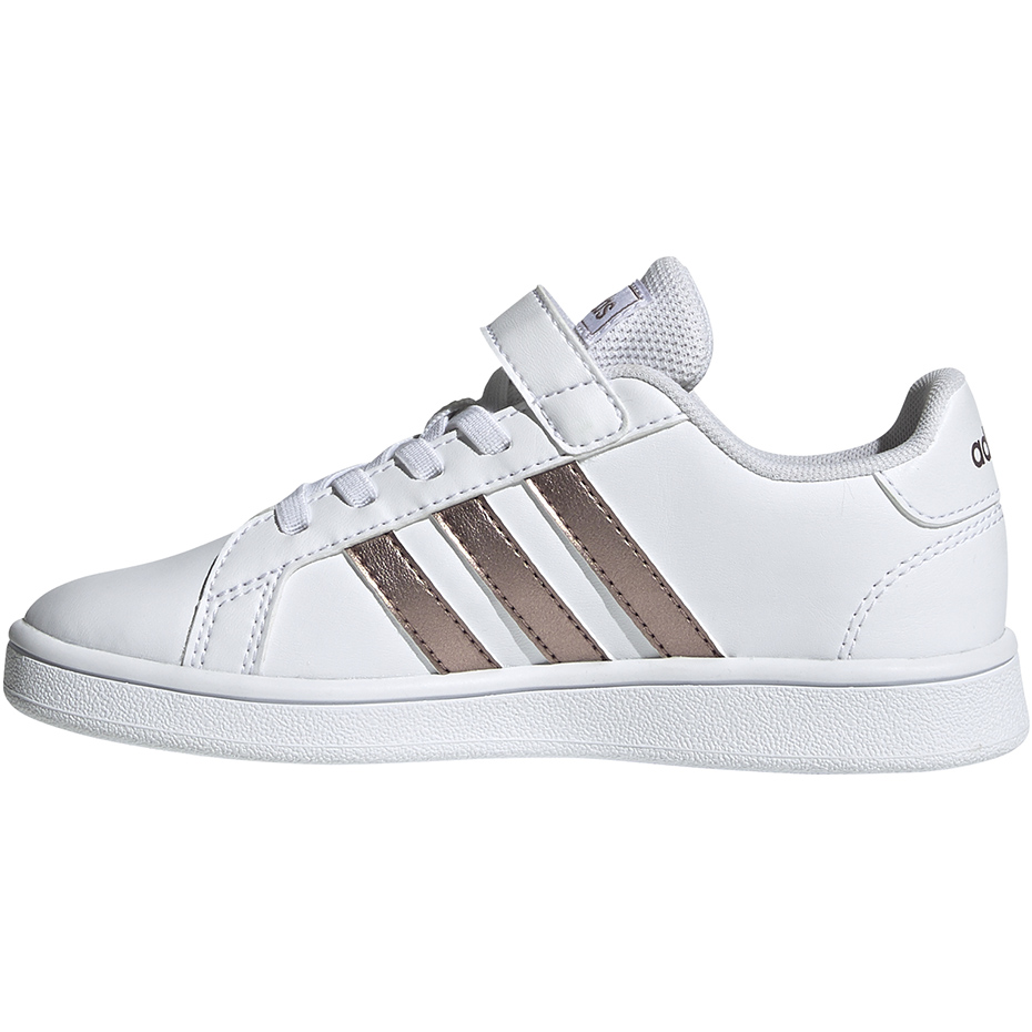 Buty dla dzieci adidas Grand Court C białe EF0107 - obrazek 3
