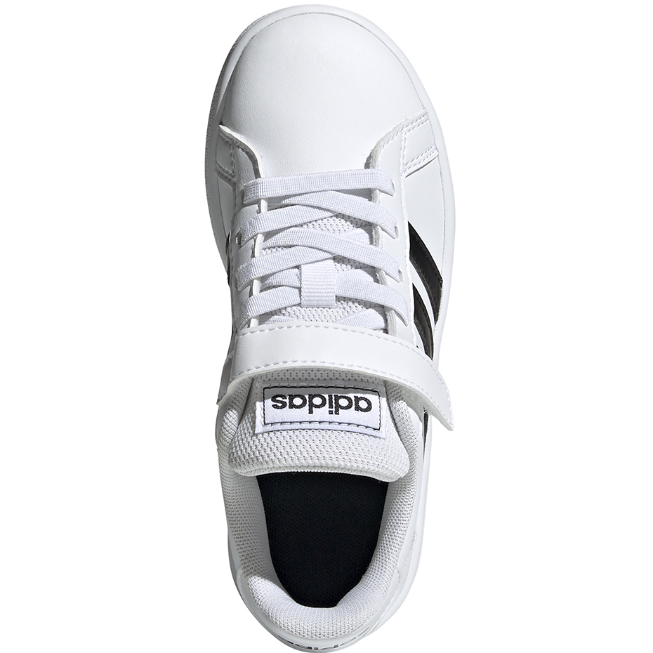 Buty dla dzieci adidas Grand Court C biało-czarne EF0109 - obrazek 2