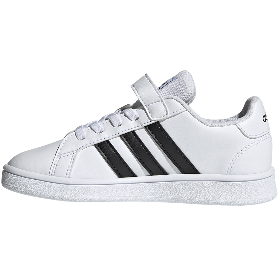 Buty dla dzieci adidas Grand Court C biało-czarne EF0109 - obrazek 3