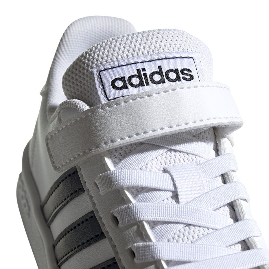 Buty dla dzieci adidas Grand Court C biało-czarne EF0109 - obrazek 5