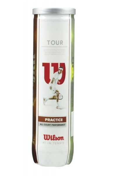 PIŁKI DO TENISA ZIEMNEGO WILSON TOUR PRACTICE /4szt/ WRT114500