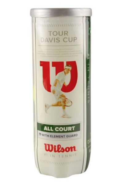 PIŁKI DO TENISA ZIEMNEGO WILSON TOUR DAVIS CUP ALL COURT /3szt/ WRT106000