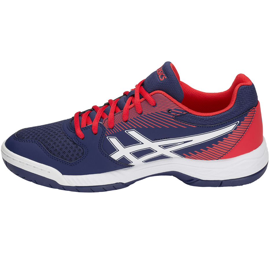 Buty męskie do siatkówki Asics Gel-Task niebiesko-czerwone B704Y 400 - obrazek 3