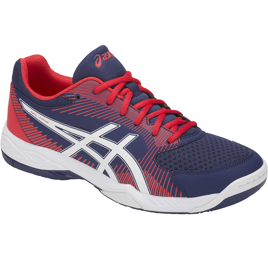 Buty męskie do siatkówki Asics Gel-Task niebiesko-czerwone B704Y 400 - obrazek 4