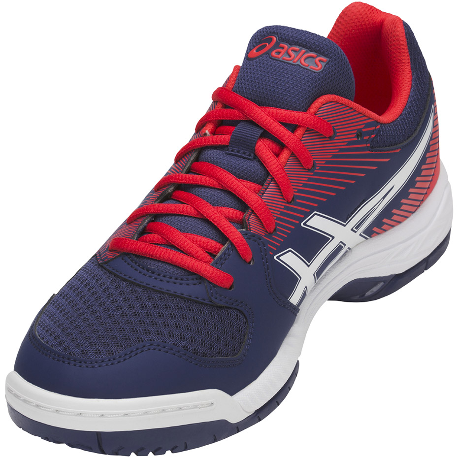 Buty męskie do siatkówki Asics Gel-Task niebiesko-czerwone B704Y 400 - obrazek 5