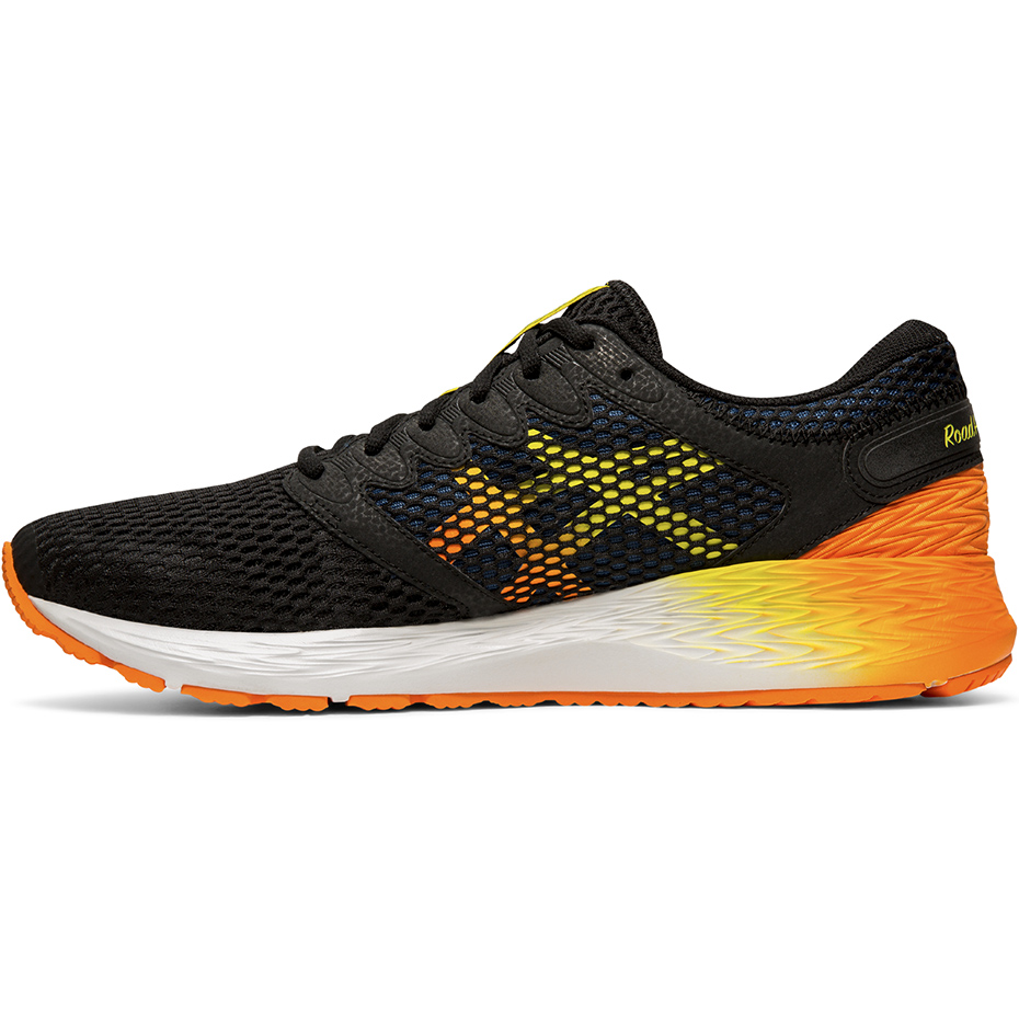 Buty męskie do biegania Asics Roadhawk FF 2 czarno-pomarańczowe 1011A136 005 - obrazek 3