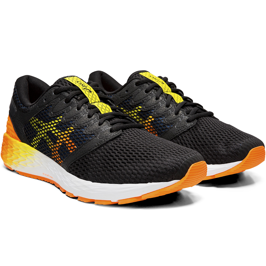 Buty męskie do biegania Asics Roadhawk FF 2 czarno-pomarańczowe 1011A136 005 - obrazek 4