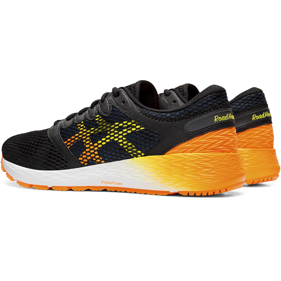 Buty męskie do biegania Asics Roadhawk FF 2 czarno-pomarańczowe 1011A136 005 - obrazek 5
