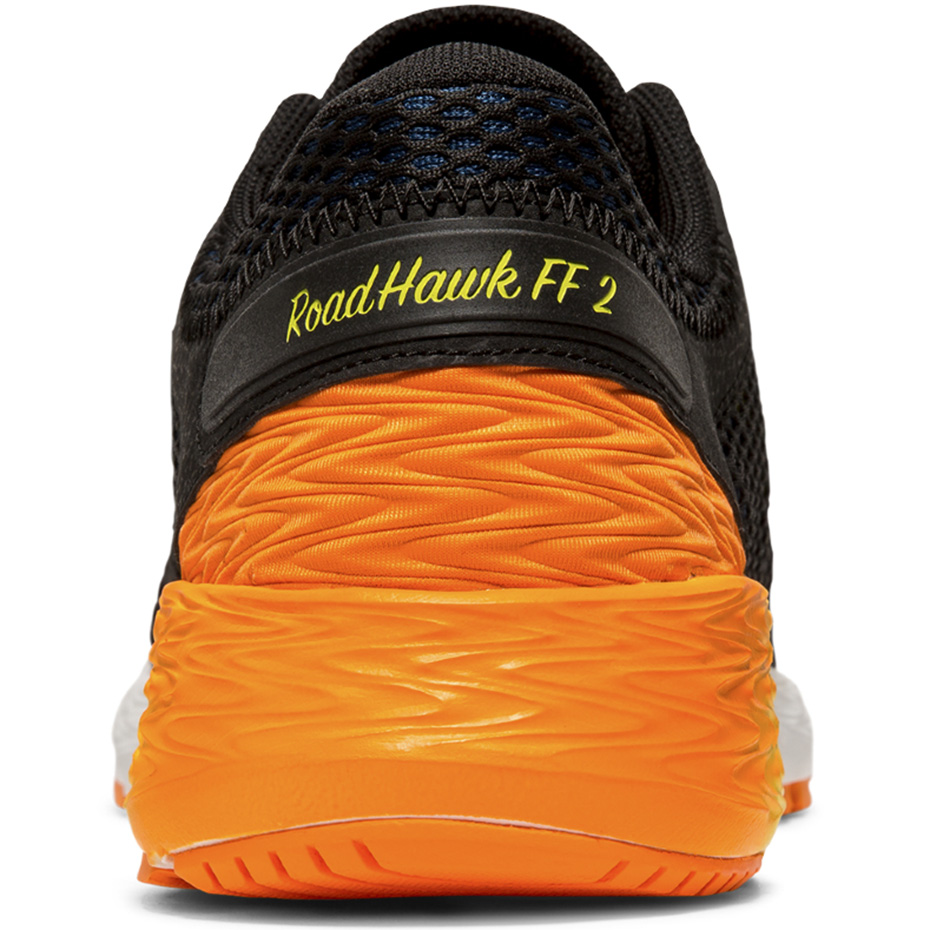 Buty męskie do biegania Asics Roadhawk FF 2 czarno-pomarańczowe 1011A136 005 - obrazek 6