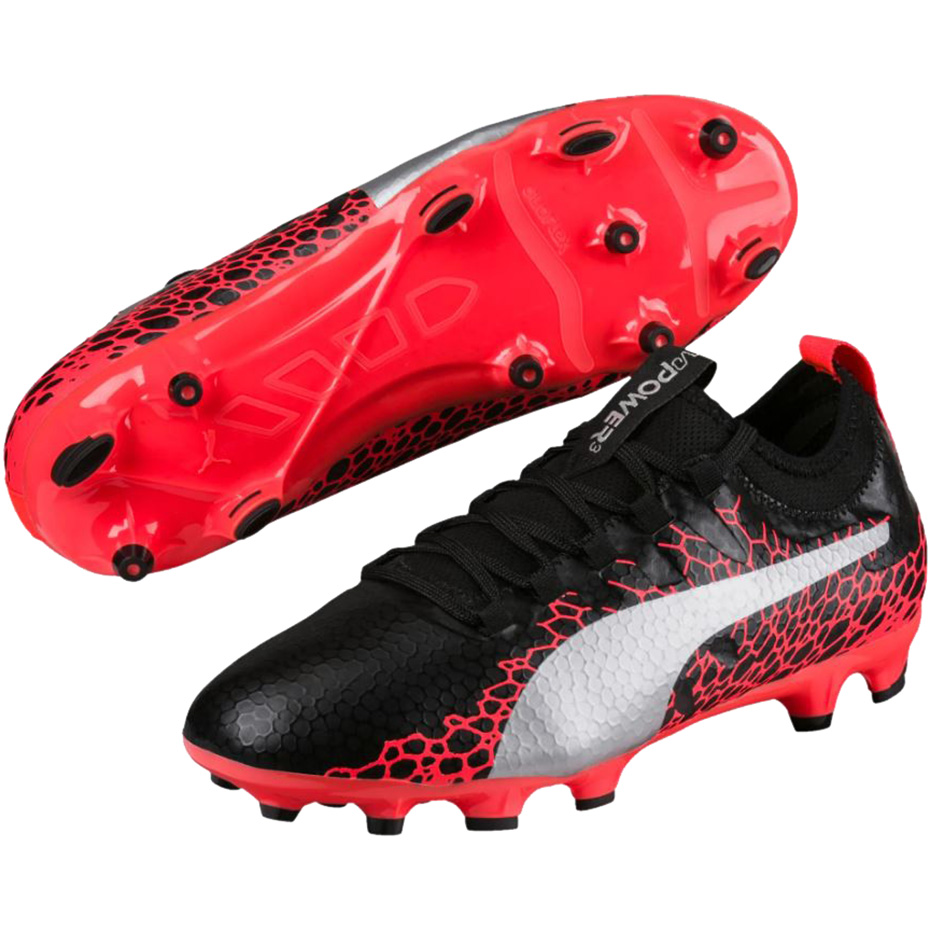 Buty piłkarskie Puma Evo Power Vigor 3 Graphic FG JR 104199 01 - obrazek 5