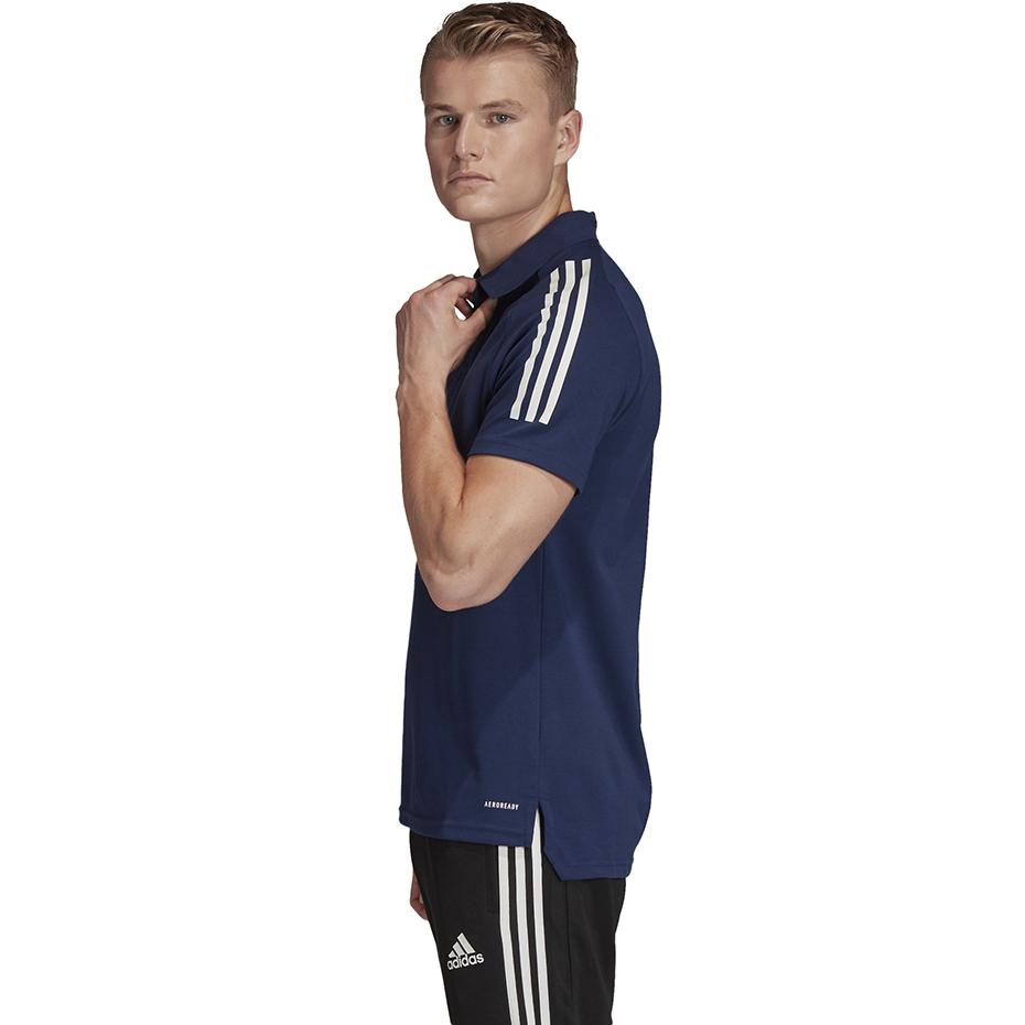 Koszulka męska adidas Condivo 20 Polo granatowo-biała ED9245 - obrazek 6