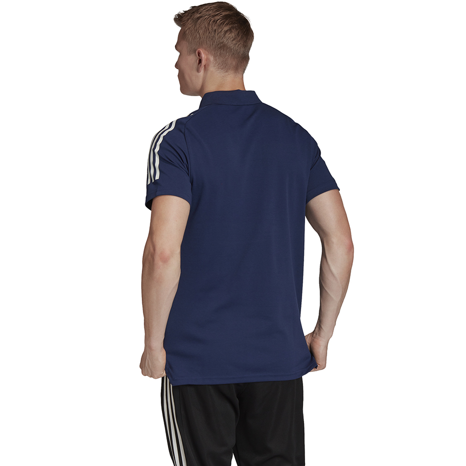Koszulka męska adidas Condivo 20 Polo granatowo-biała ED9245 - obrazek 7