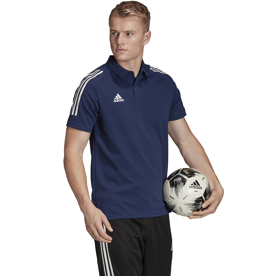 Koszulka męska adidas Condivo 20 Polo granatowo-biała ED9245 - obrazek 8