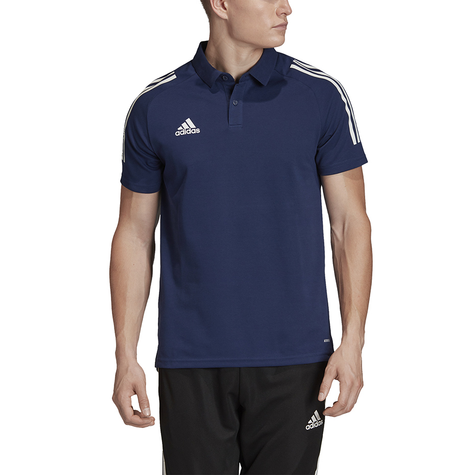 Koszulka męska adidas Condivo 20 Polo granatowo-biała ED9245 - obrazek 9