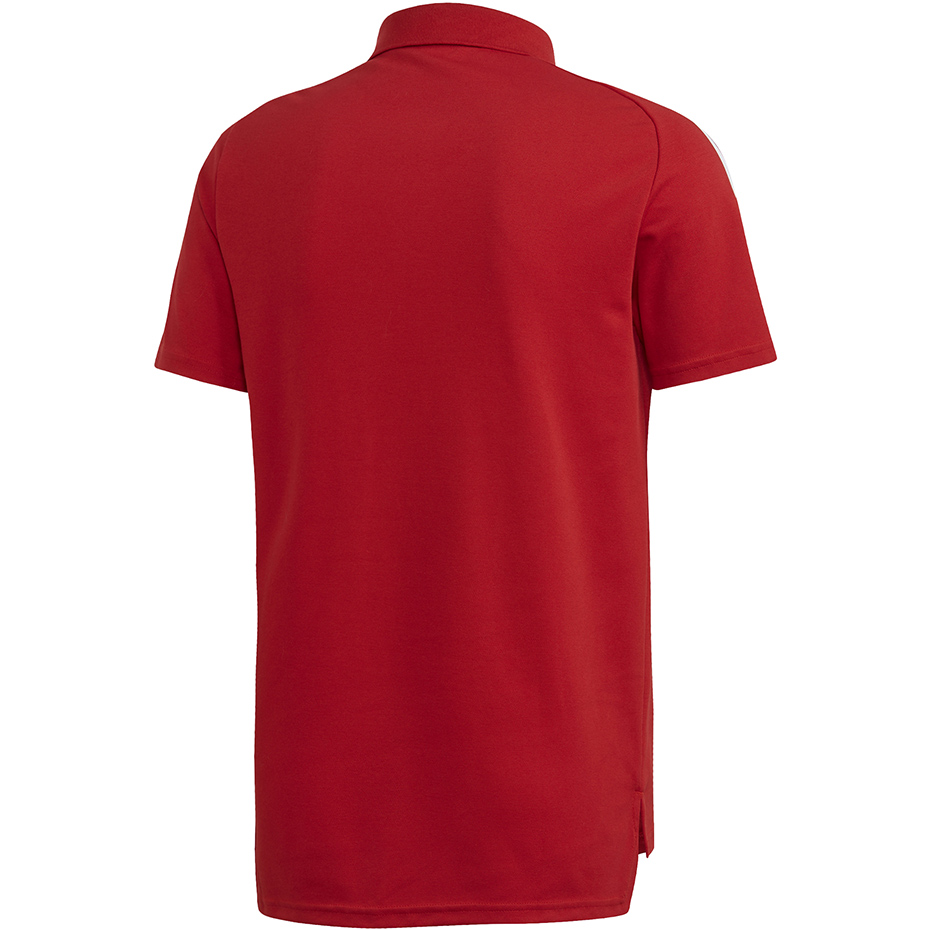 Koszulka męska adidas Condivo 20 Polo czerwono-biała ED9235 - obrazek 2