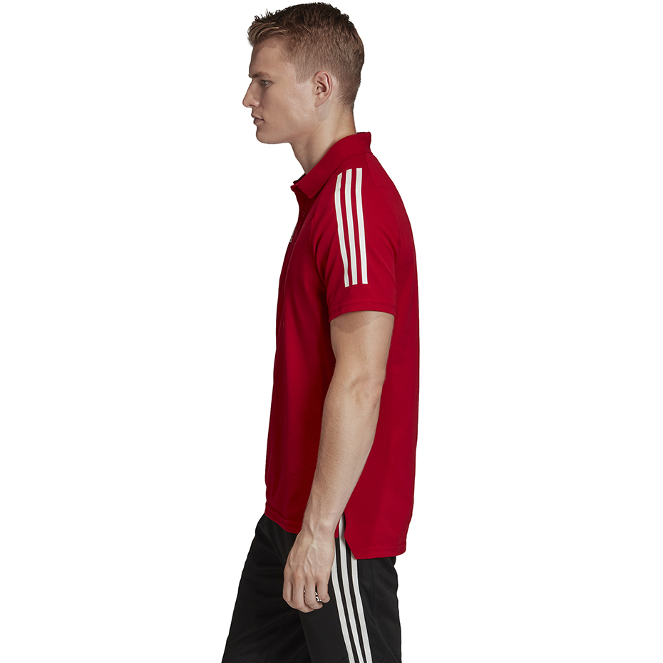 Koszulka męska adidas Condivo 20 Polo czerwono-biała ED9235 - obrazek 5